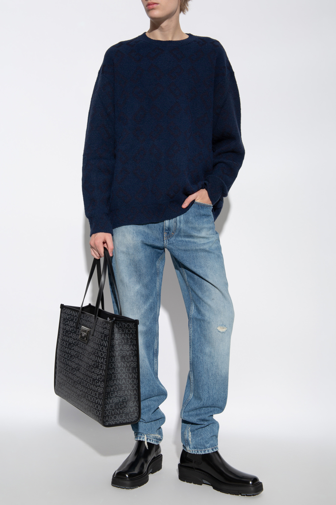 Navy blue Jumper with logo Givenchy Vitkac GB